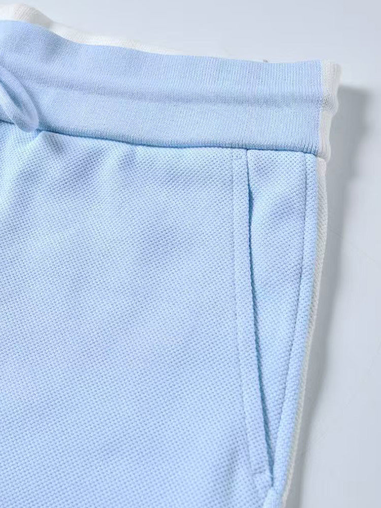 Unisex left and right colorblock shorts（副本） THOM TREND