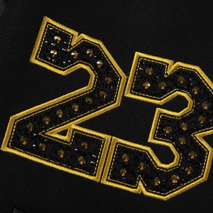 Off-White Black Gold Number 23 Varsity Jacket for Men