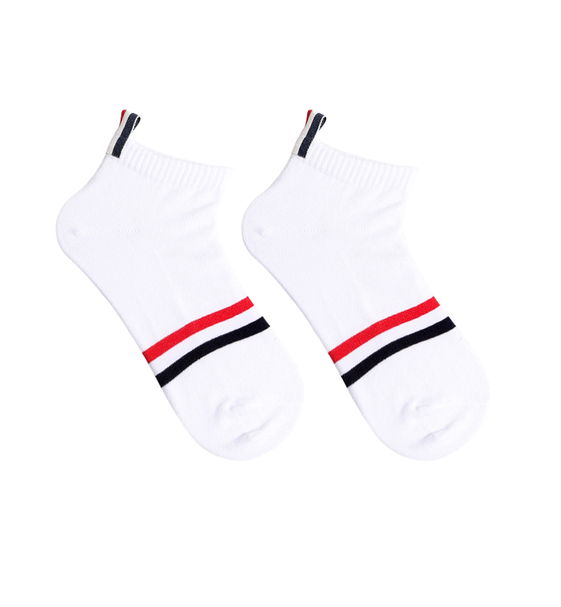 Horizontal striped cotton socks THOM TREND