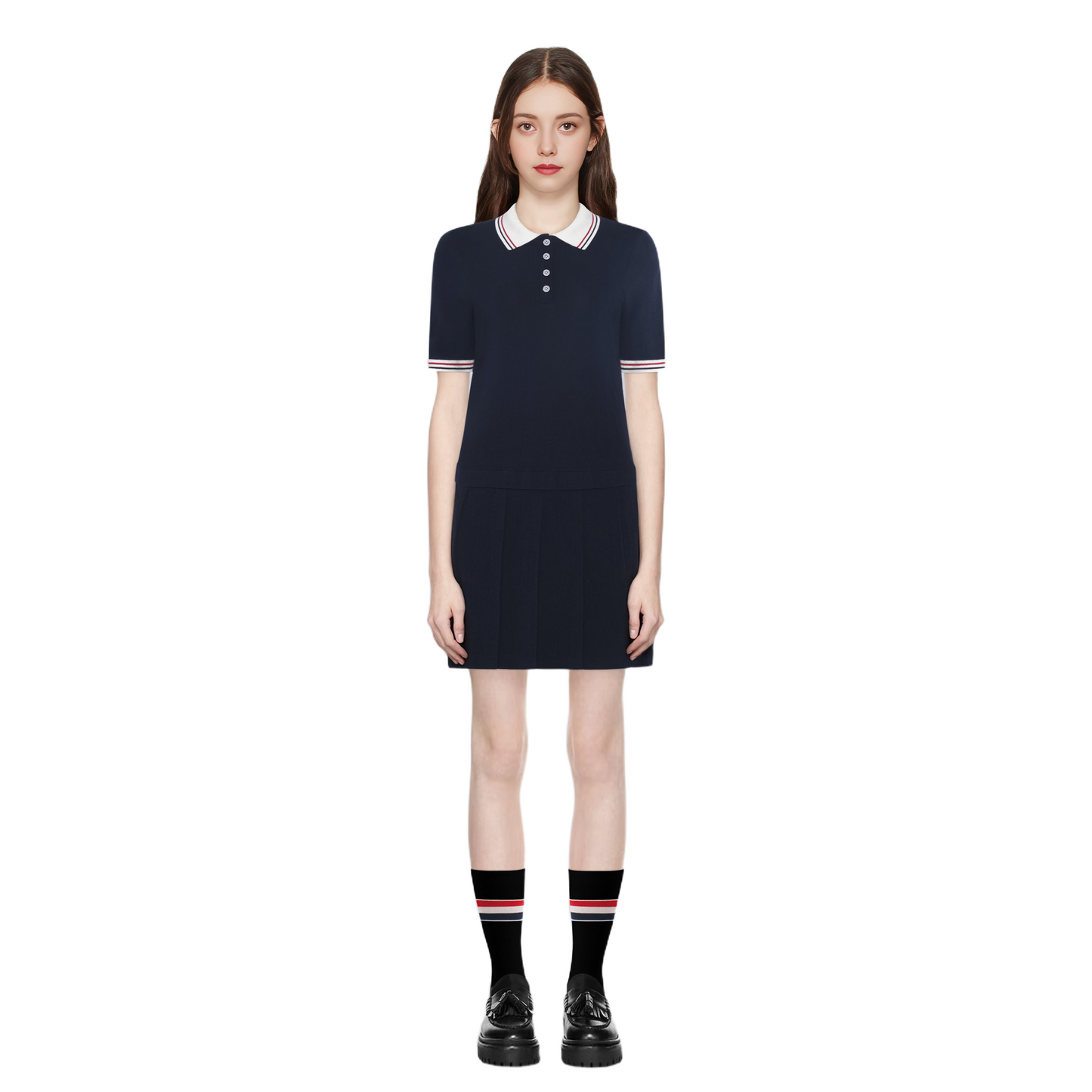 Women's short sleeve knitted dress（副本） THOM TREND