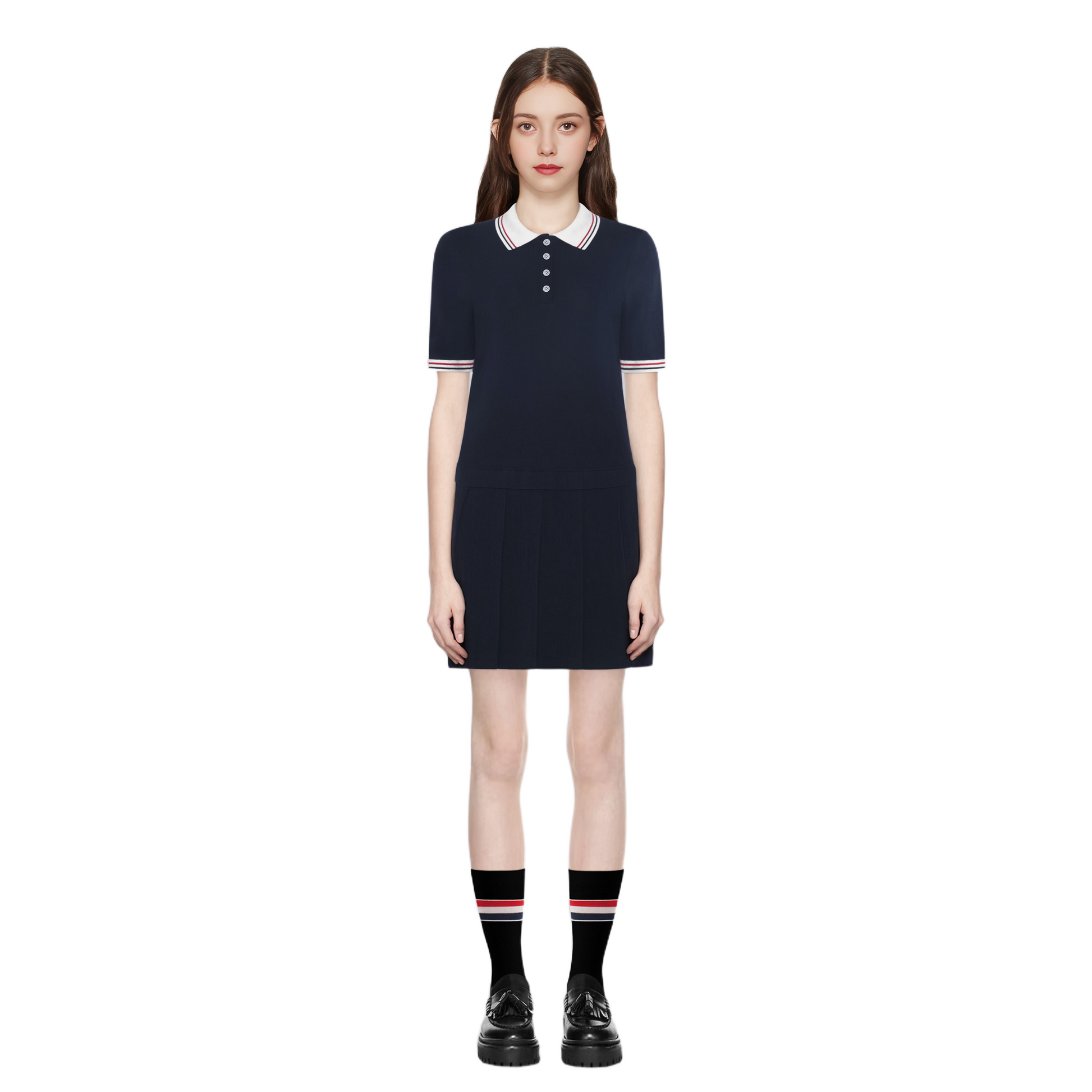 Women's short sleeve knitted dress（副本） THOM TREND