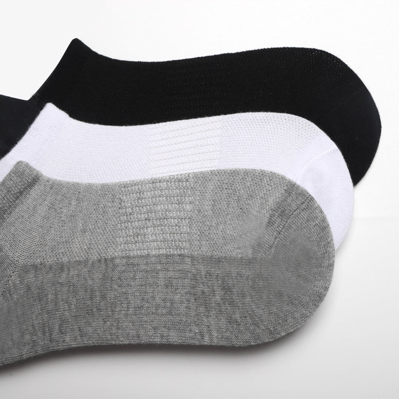 Solid color thin boat socks THOM TREND