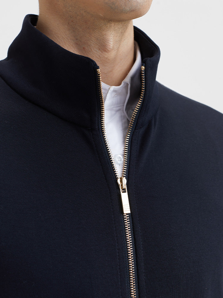 Men's Classic Stripe Zip-Up Top THOM TREND