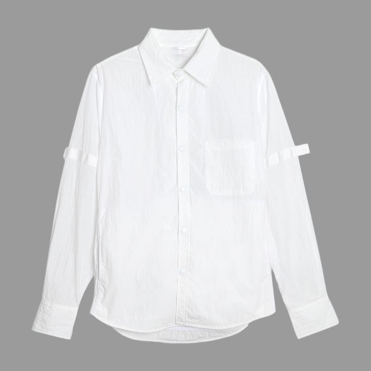 2025SSS Double sleeve patch shirt THOM TREND