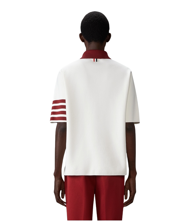 Four-striped POLO short sleeve THOM TREND