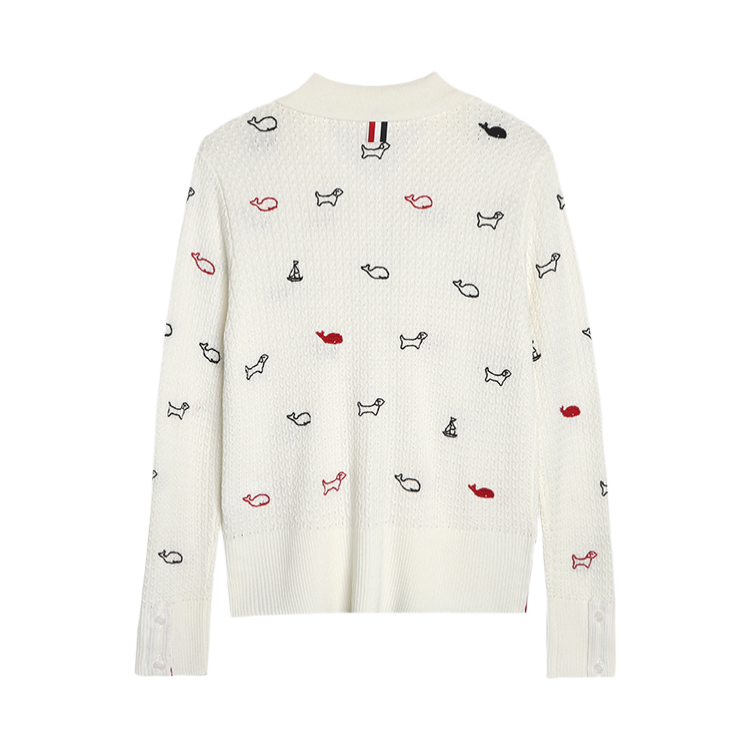 2025SS Animal Embroidery Lace-Up Thin Jacket THOM TREND