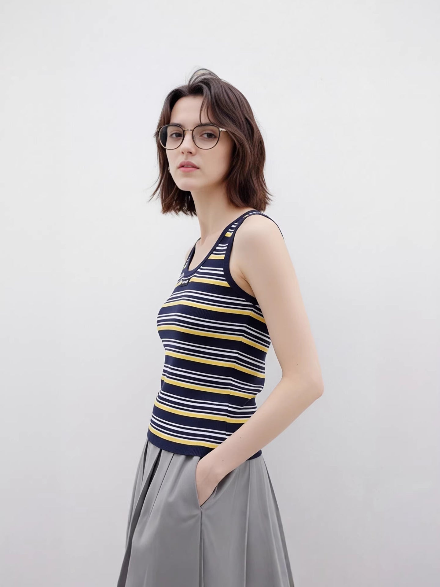 Striped Sleeveless Tank Top