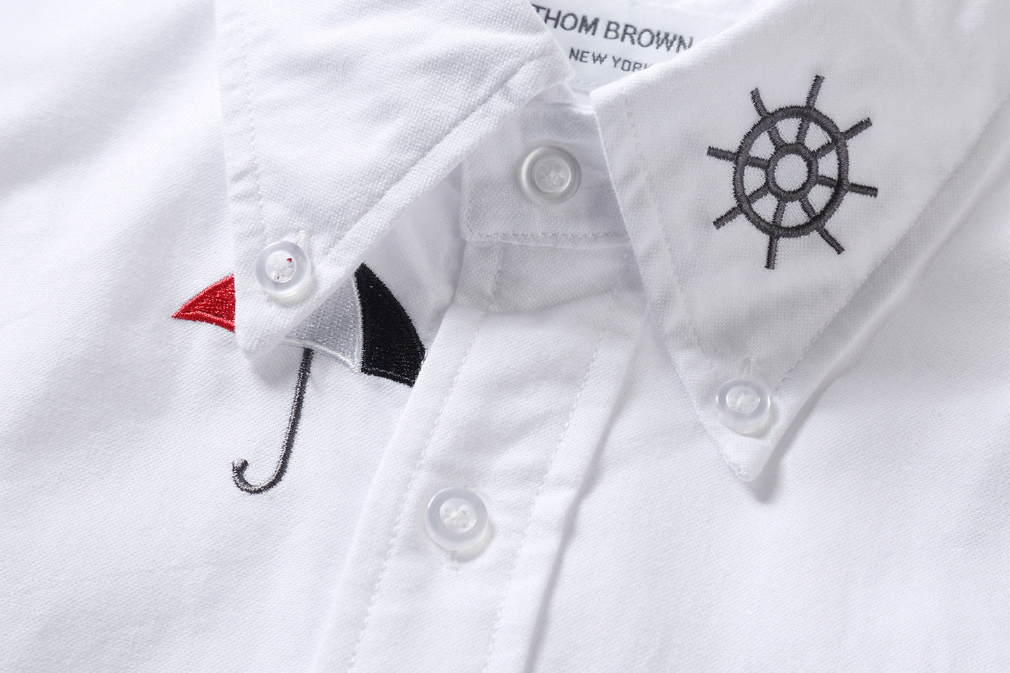 Men's four-stripe inner placket shirt（副本） THOM TREND