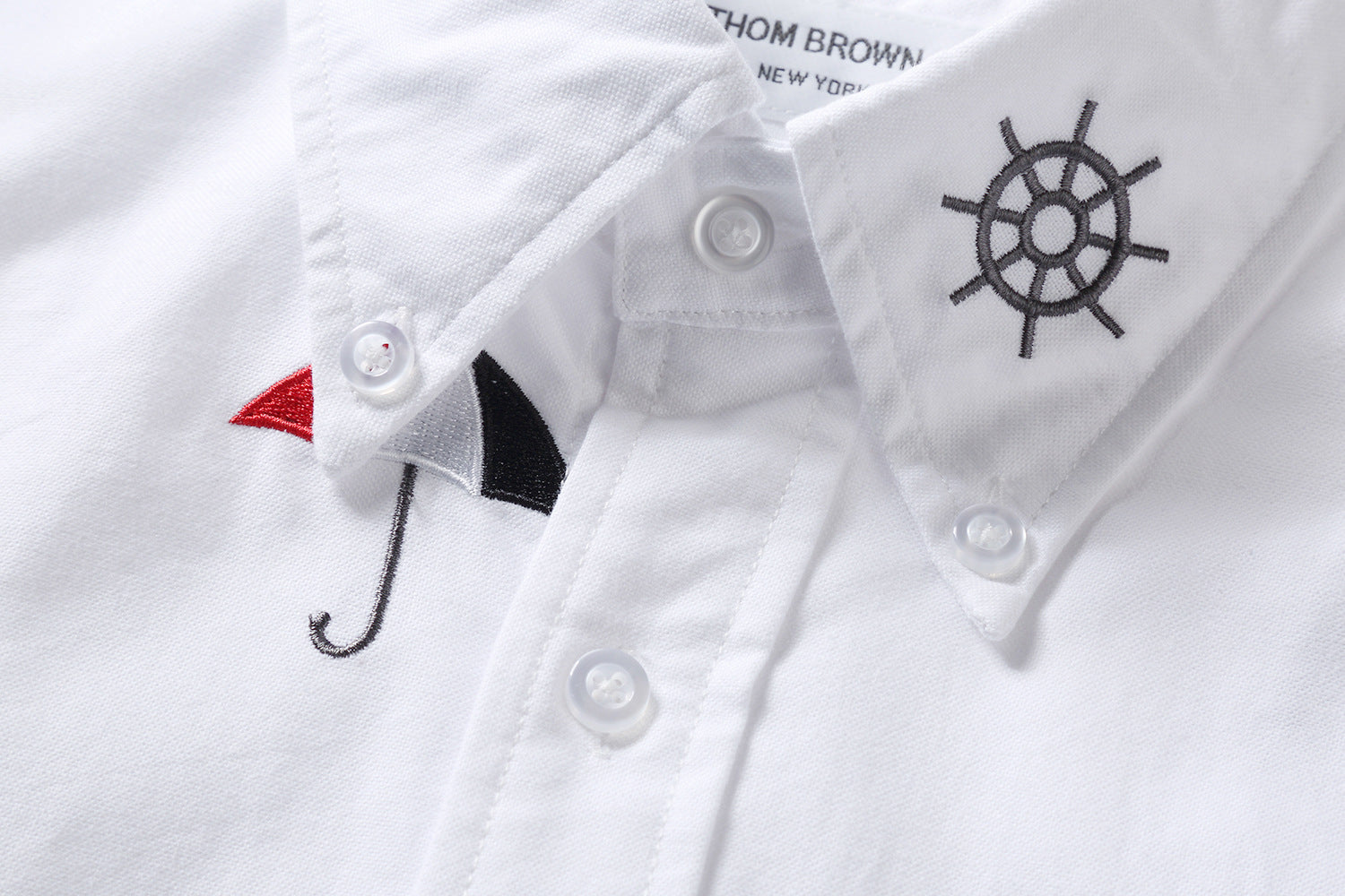 Men's four-stripe inner placket shirt（副本） THOM TREND