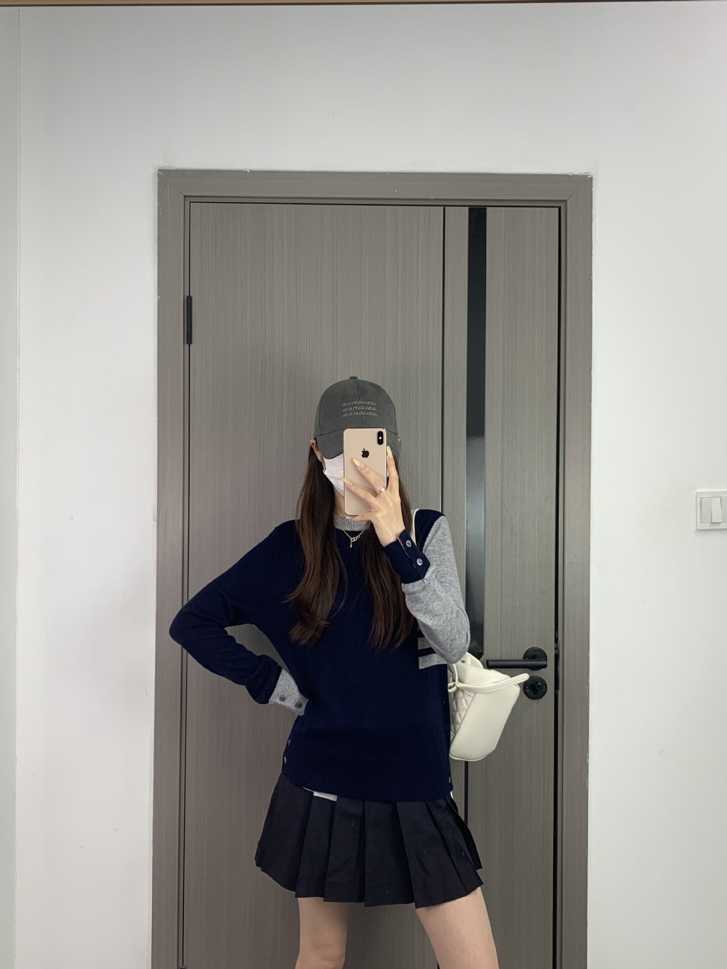 2025SS Spliced four-bar striped sweater THOM TREND