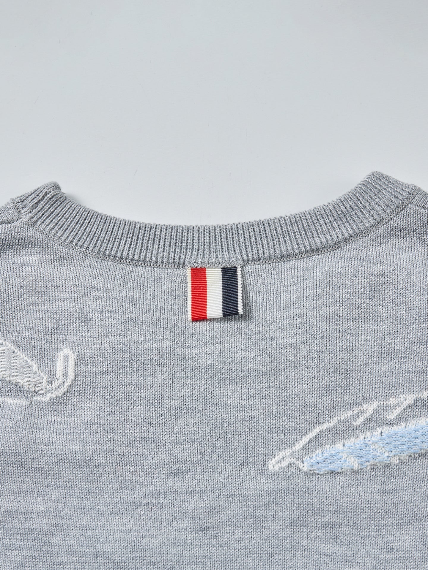 2025SS Women's Feather Intarsia Vest THOM TREND