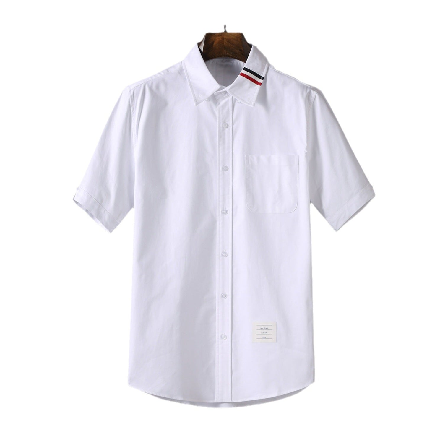 Men's striped short-sleeved shirt（复制） THOM TREND