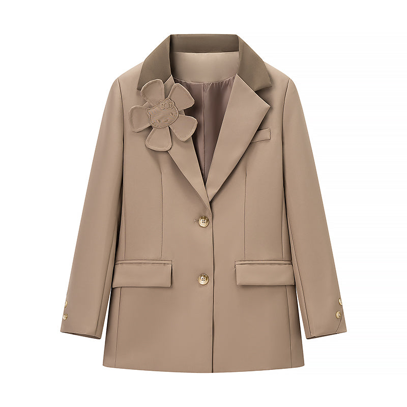 2025SS Flower grid patchwork set THOM TREND