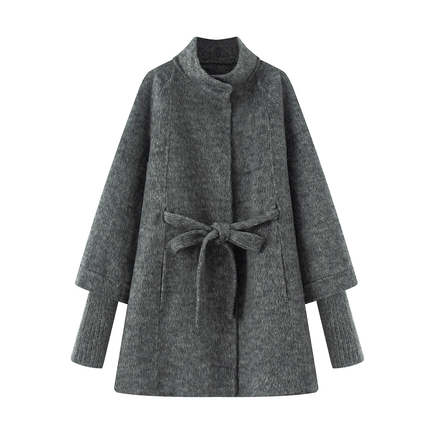 2025SS mid-length tie woolen coat THOM TREND