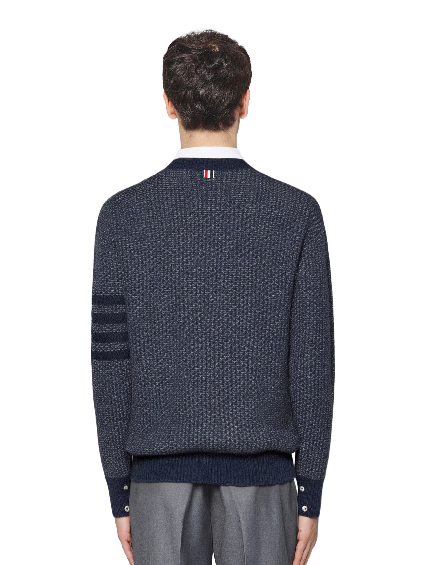 2025SSS Chunky Knit Sweater Jacket THOM TREND