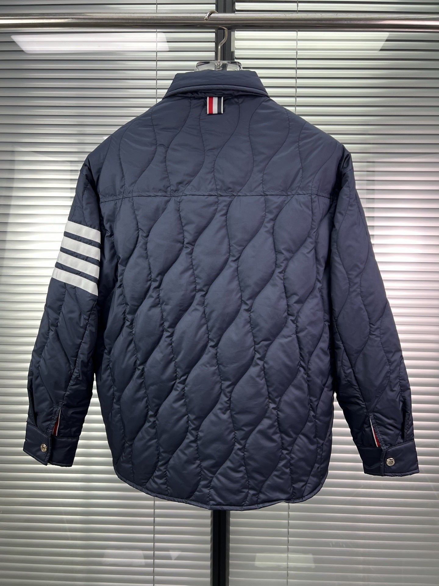 Diamond striped down jacket THOM TREND