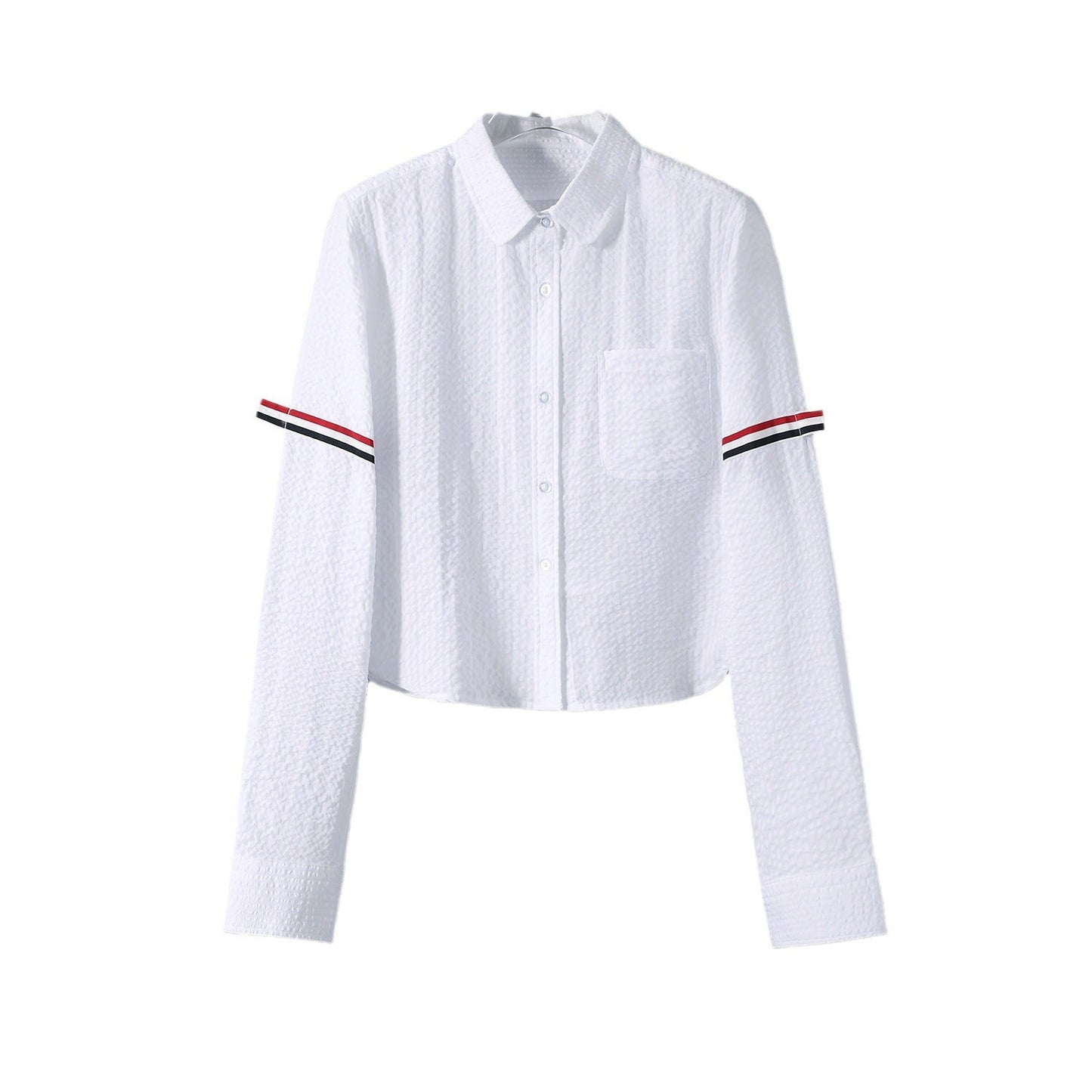 2025SS Women's Seersucker Shirt THOM TREND
