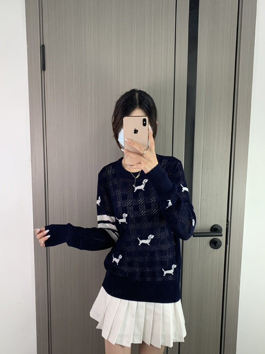 2025SS  Puppy embroidered sweater THOM TREND