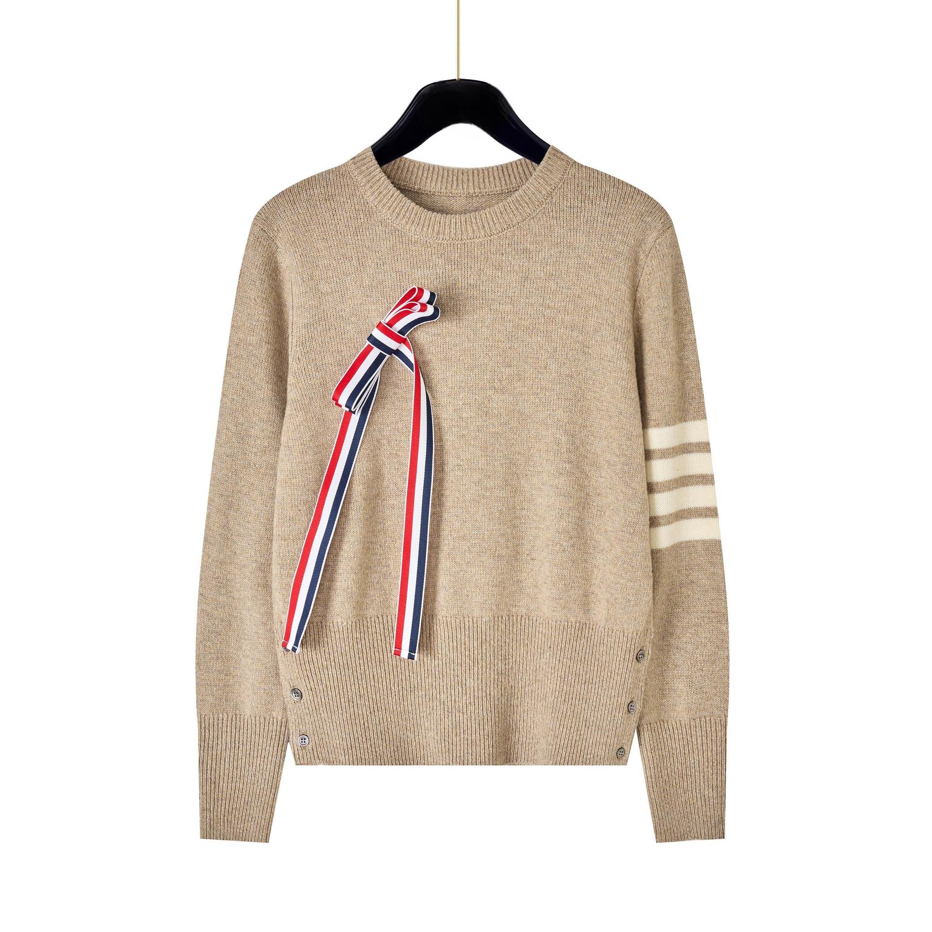 2025SS Detachable bow sweater THOM TREND