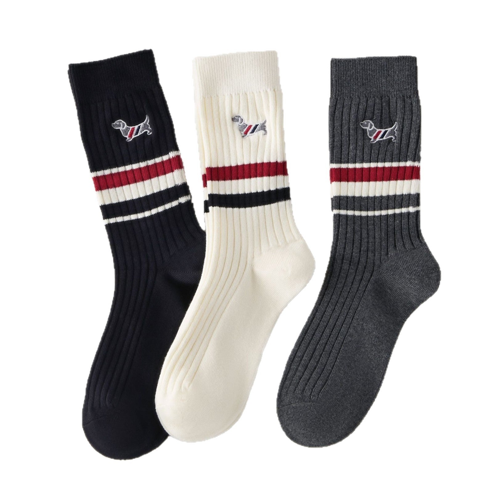 2025SS Dog embroidered socks THOM TREND