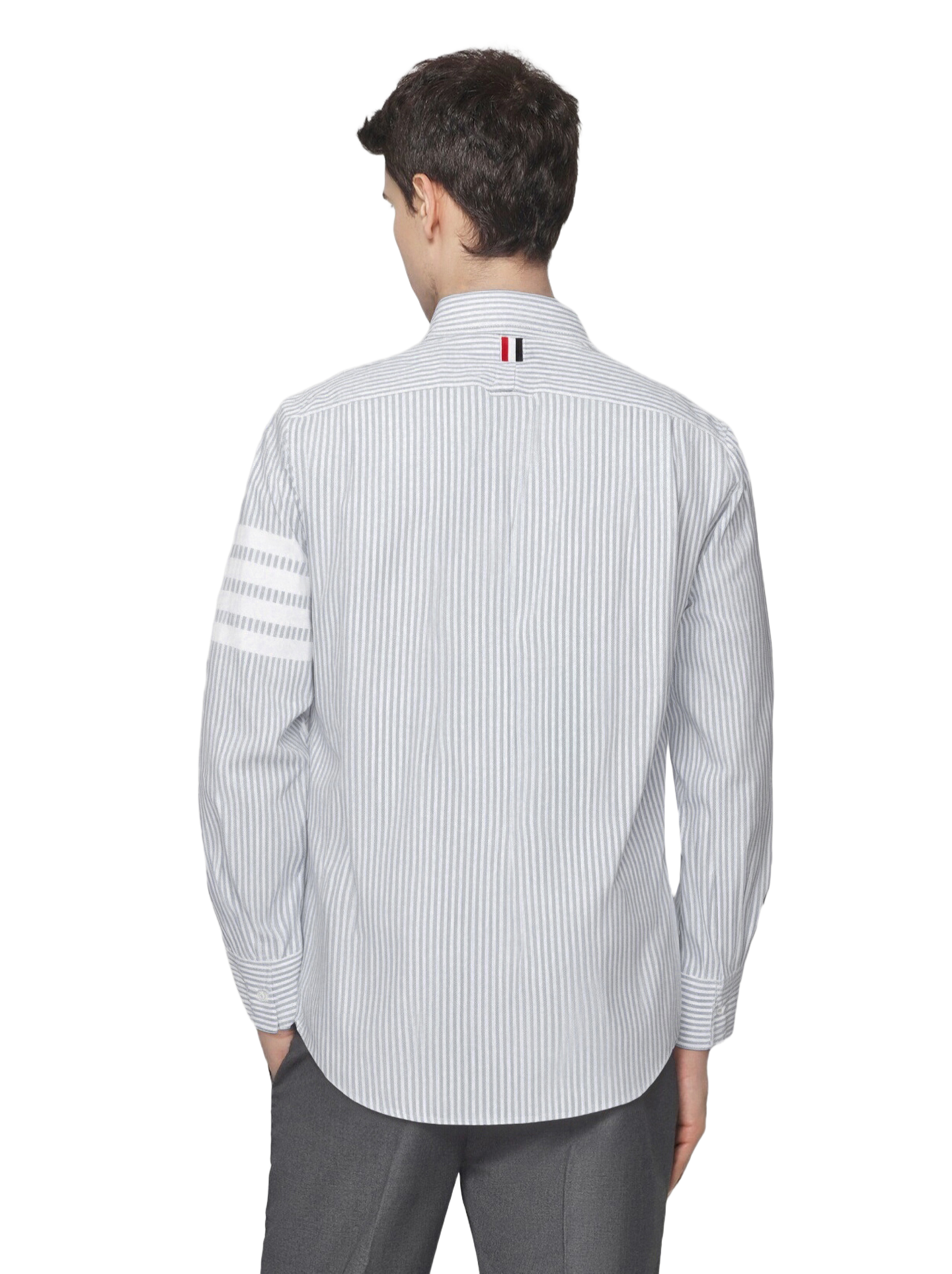 2025SS Striped white stripe shirt THOM TREND