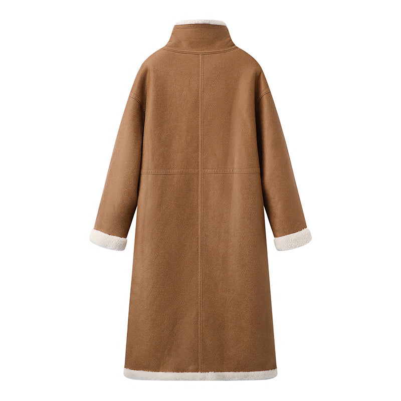 2025SS One-piece double-sided pure wool fur coat THOM TREND