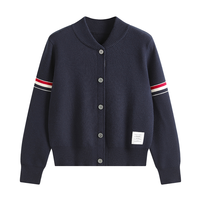 2025SS Double-stitched knitted cardigan THOM TREND