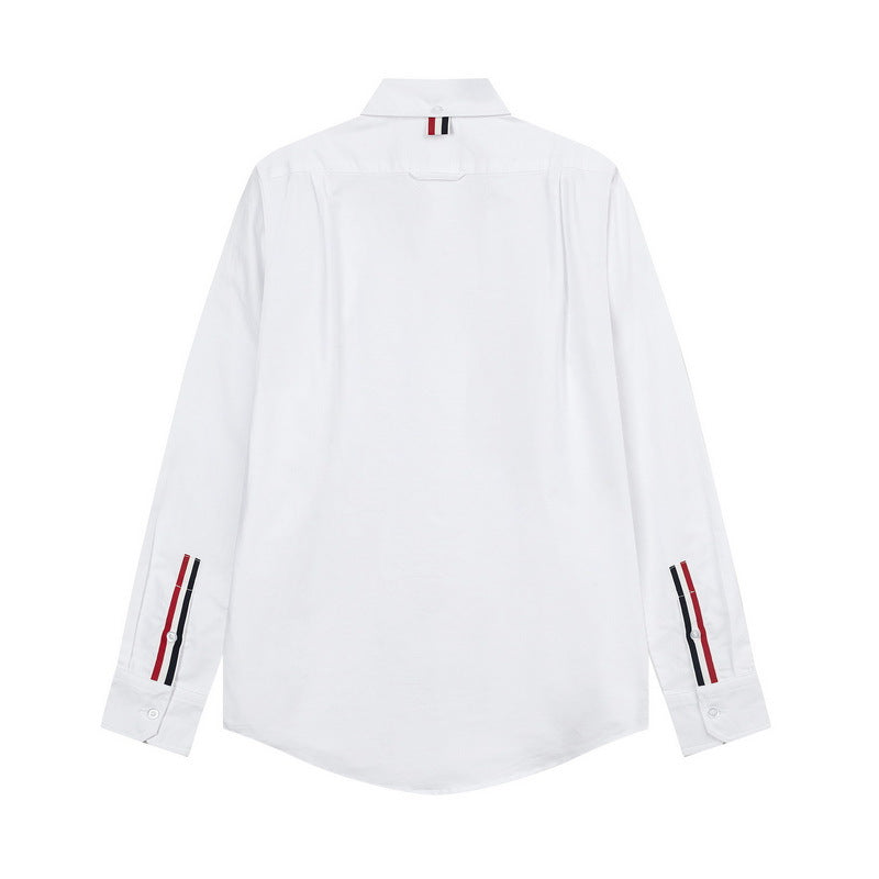 White shirt with webbing cuffs THOM TREND