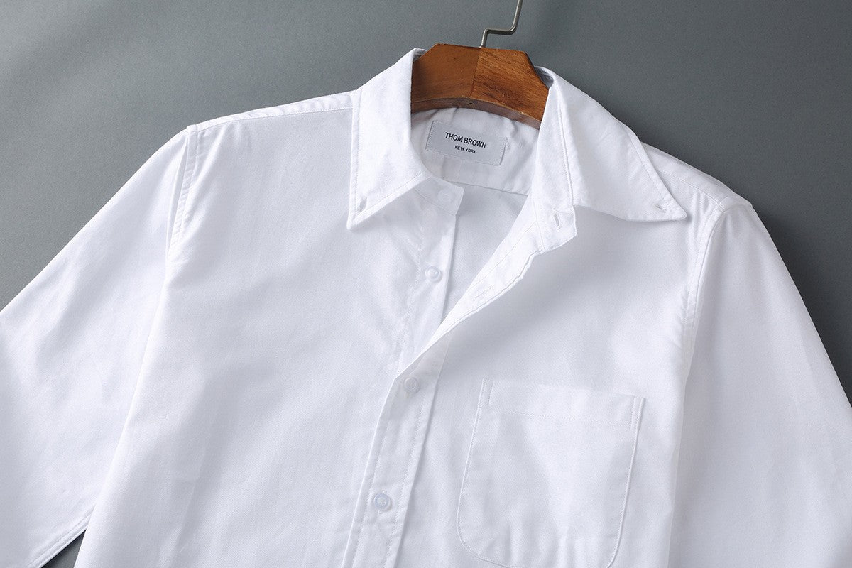 White shirt with webbing cuffs THOM TREND