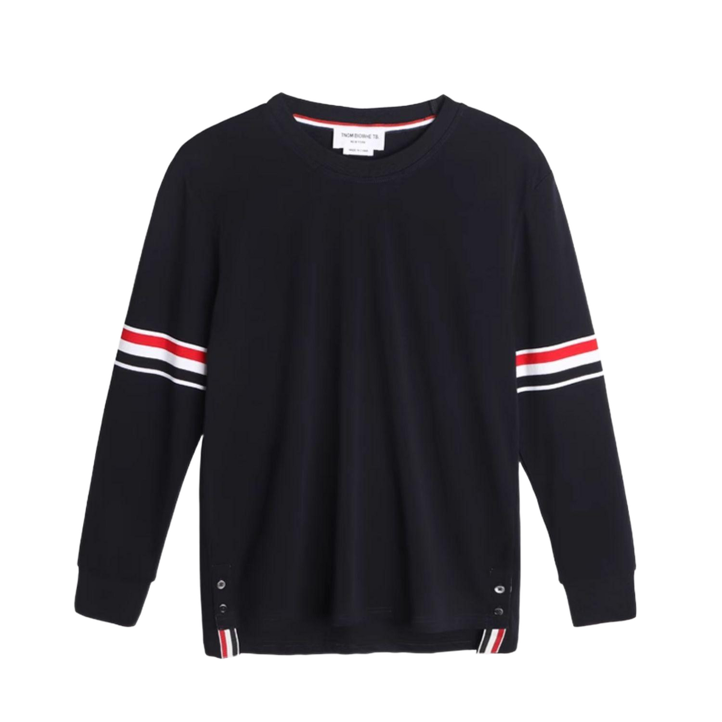 2025SS Double-sleeved ribbon T-shirt THOM TREND