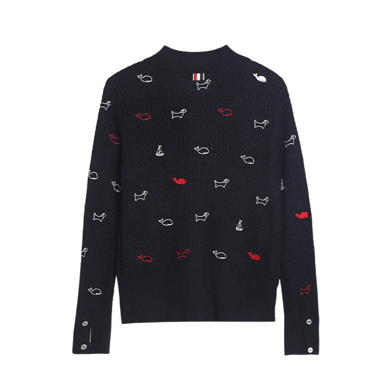 2025SS Animal Embroidery Lace-Up Thin Jacket THOM TREND