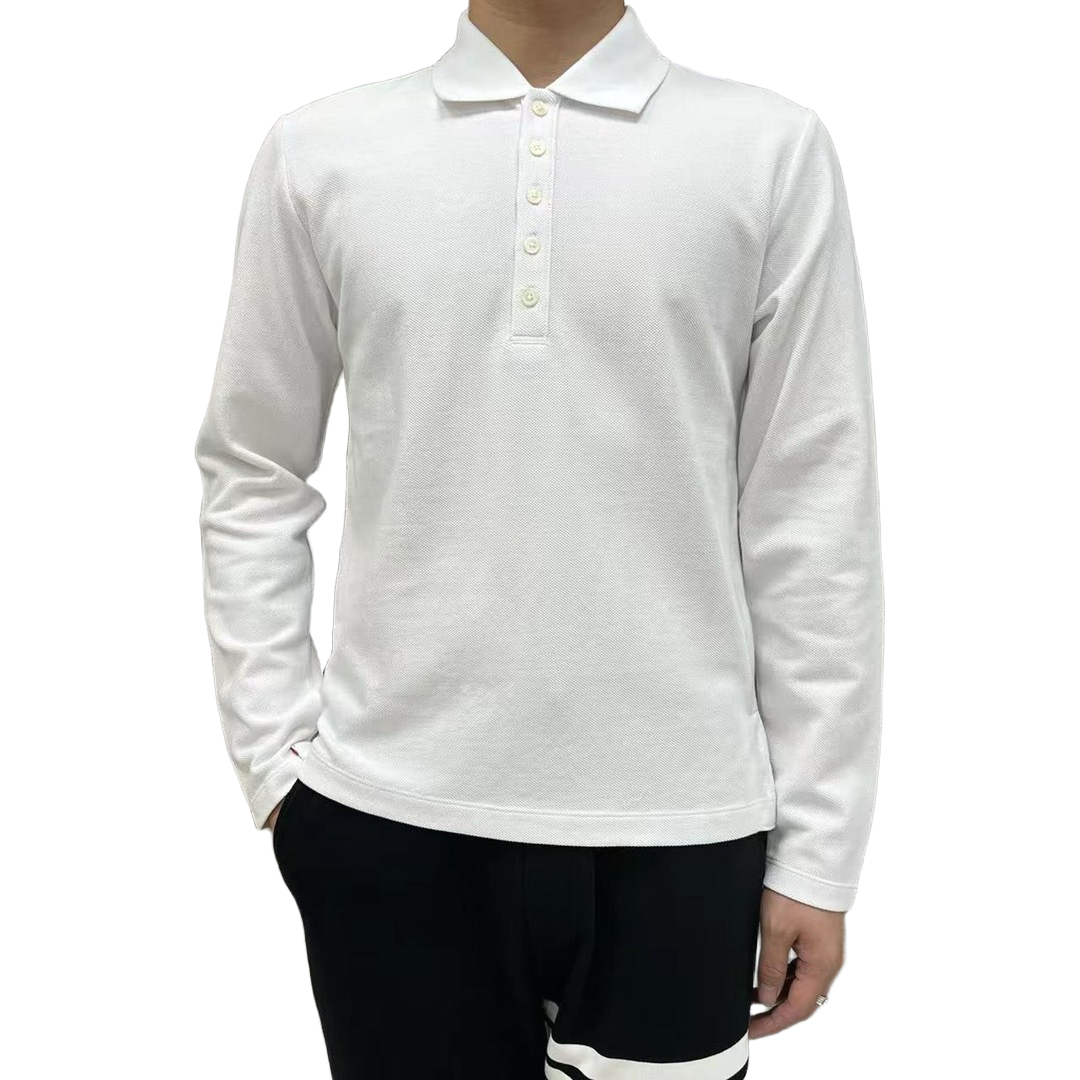 2025SS Lapel long-sleeved T-shirt THOM TREND