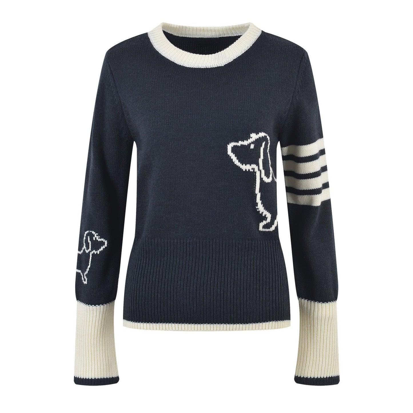 Puppy embroidered sweater