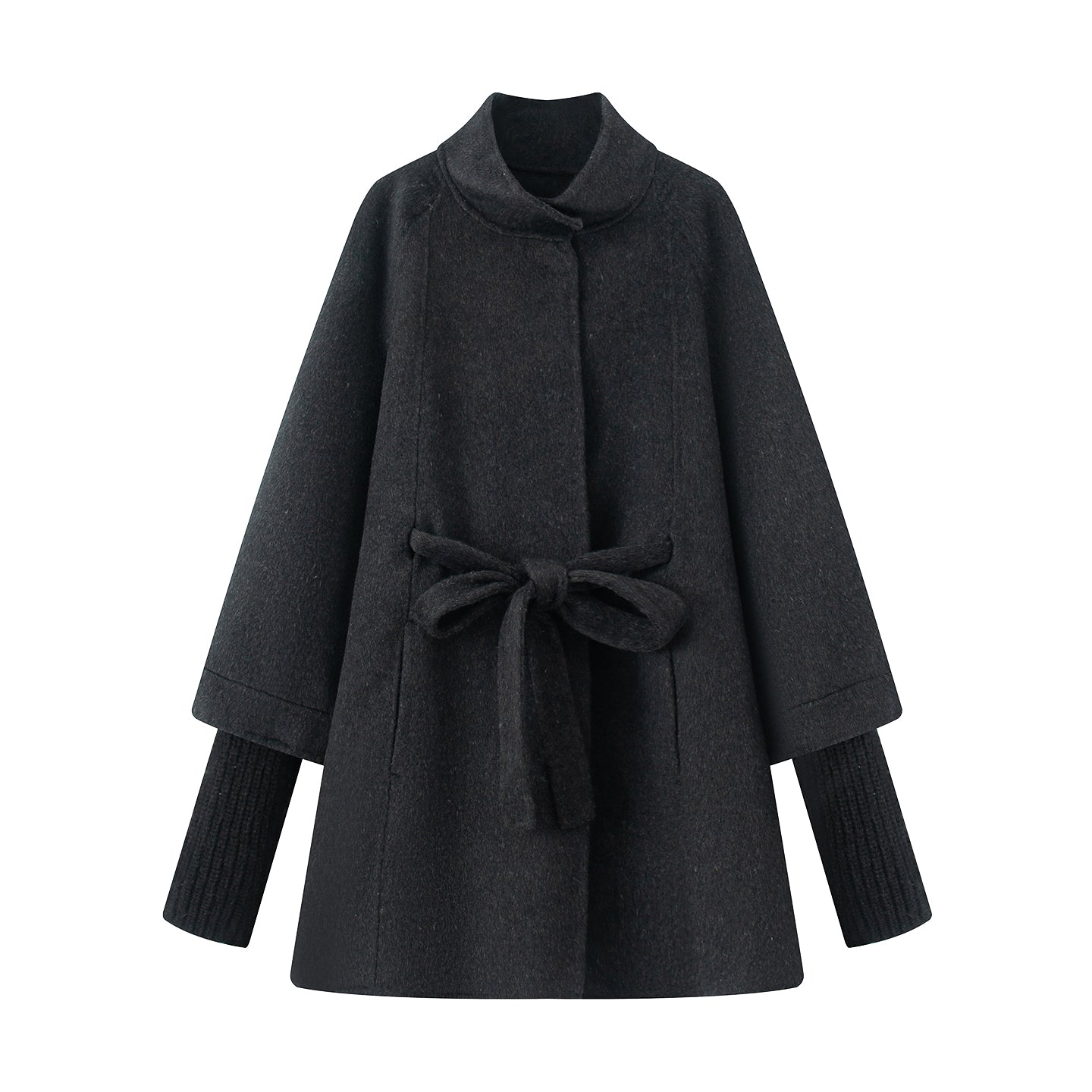 2025SS mid-length tie woolen coat THOM TREND