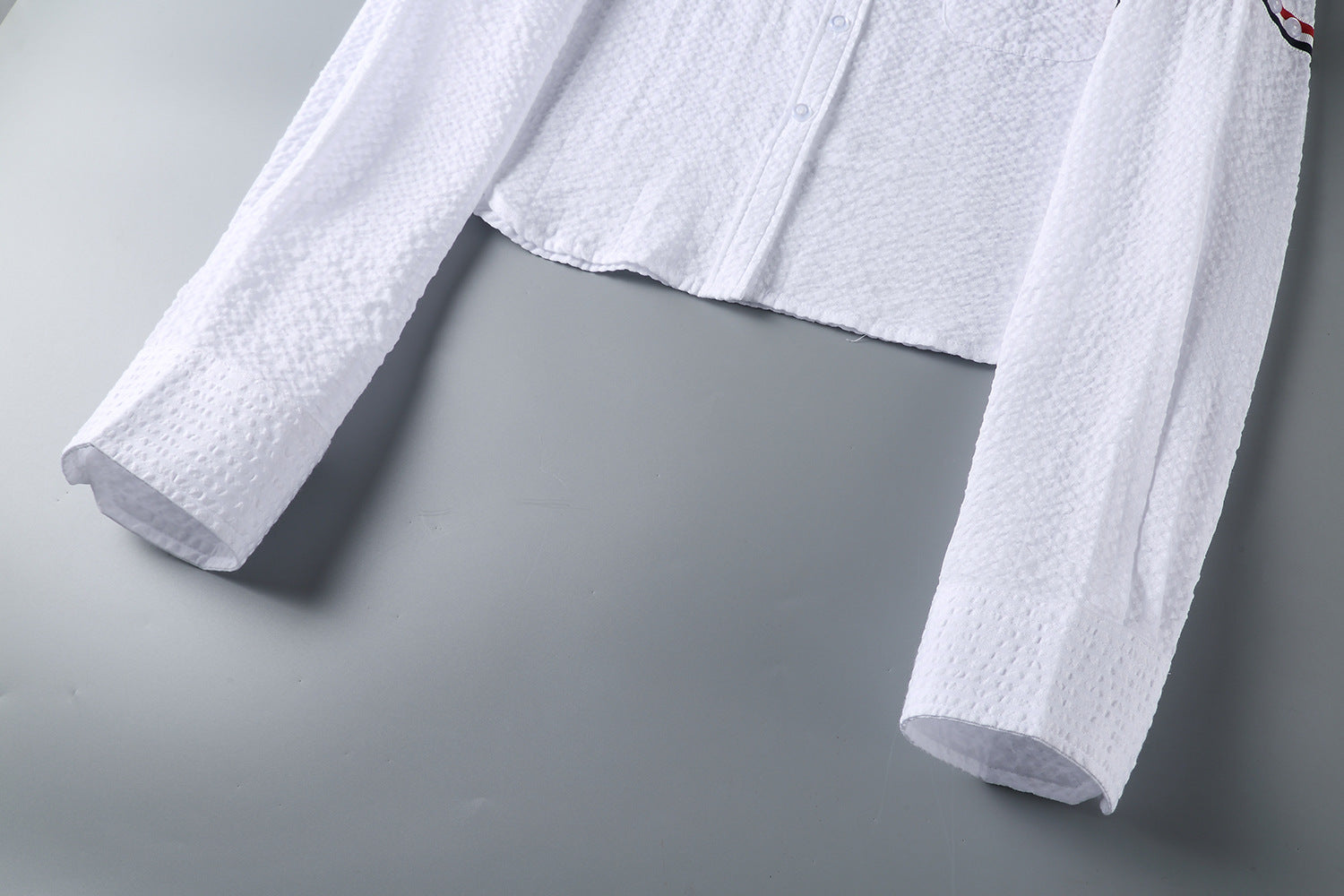 2025SS Women's Seersucker Shirt THOM TREND