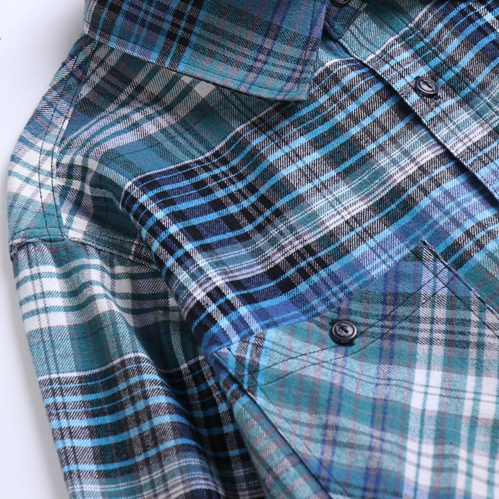 Off-White Men's Arrow Graphic Plaid Overshirt product detail 4