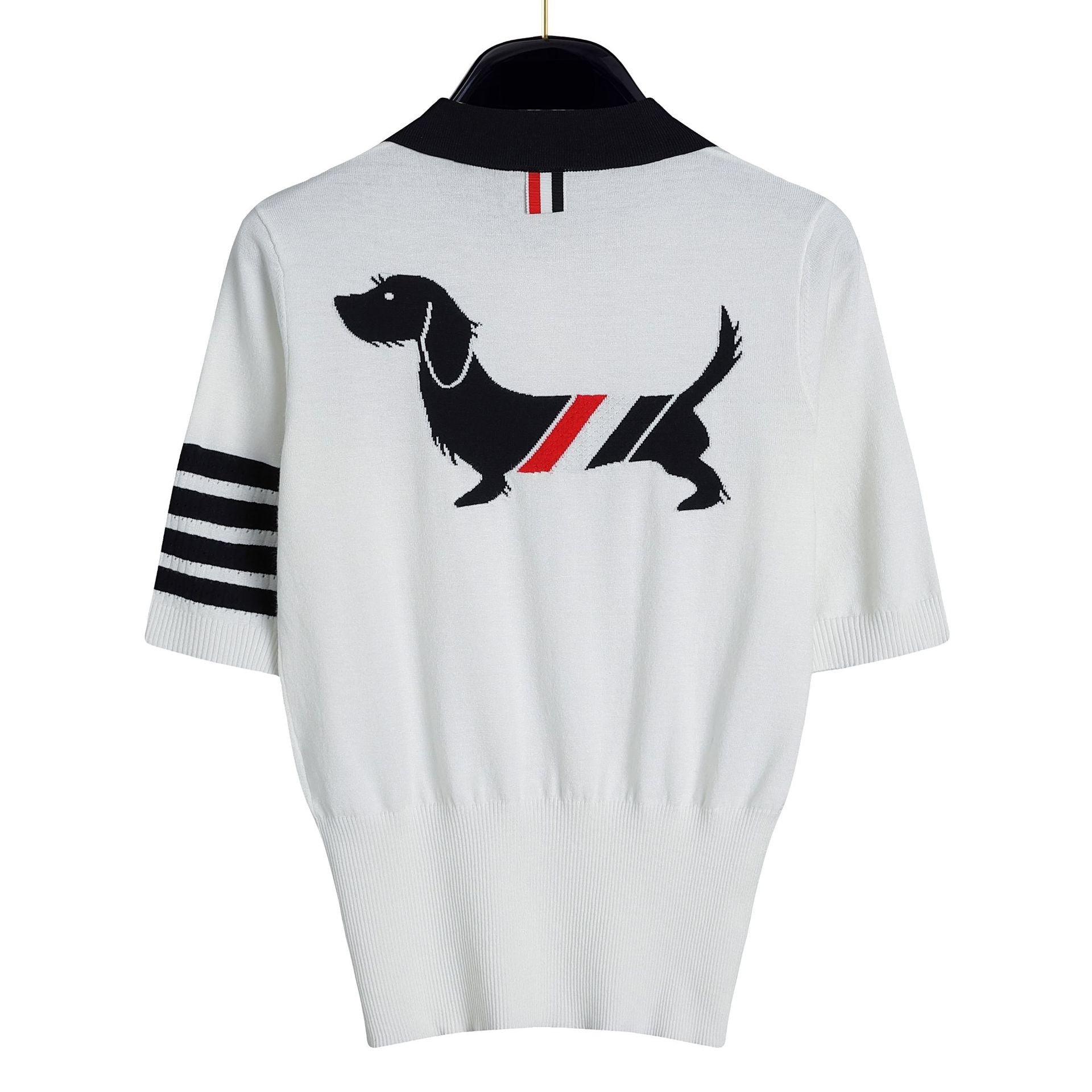 Women's back puppy polo short sleeve THOM TREND