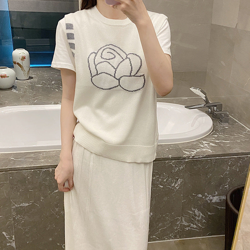 Chest flower vest Women's vest