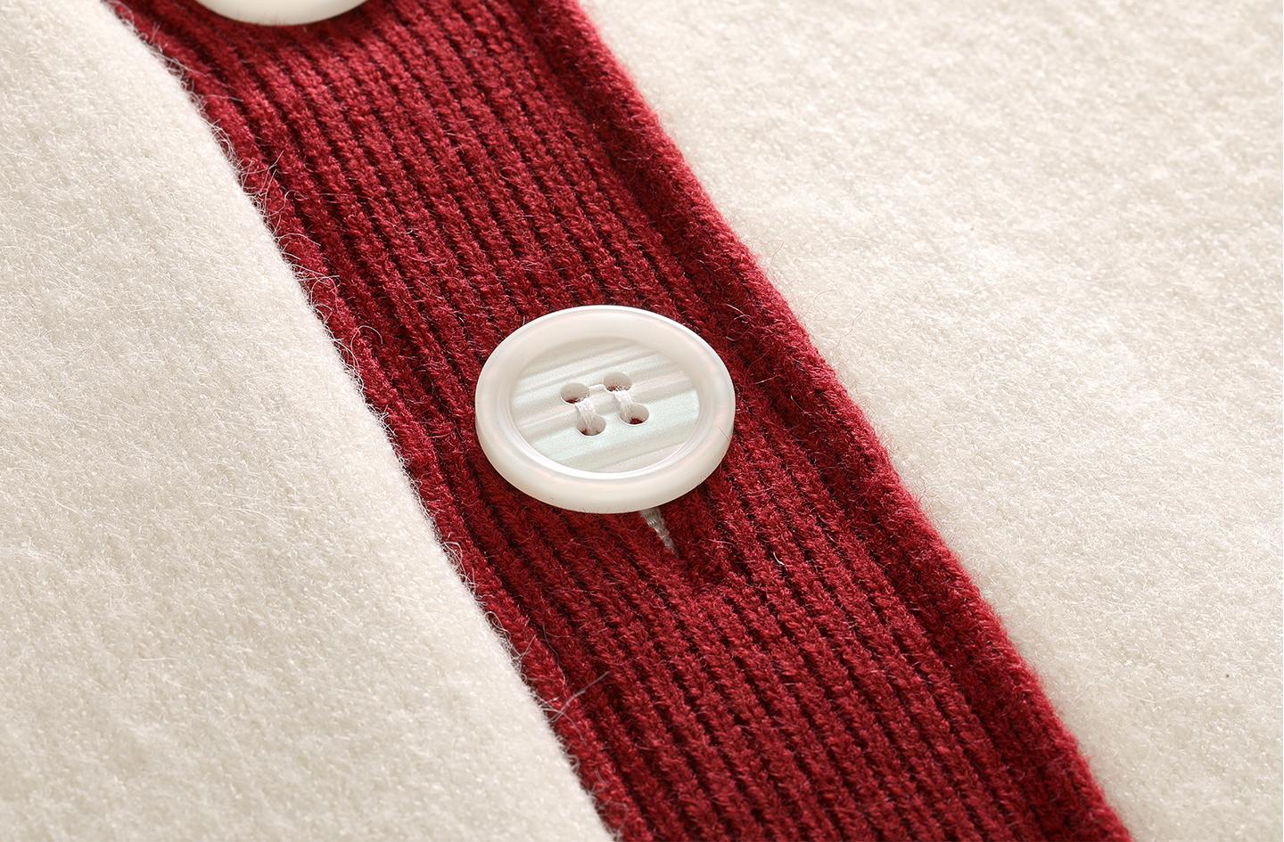 2025SS  Contrast color rugby cardigan THOM TREND