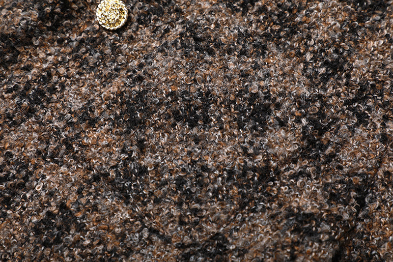 2025SS Plaid short jacket + skirt THOM TREND