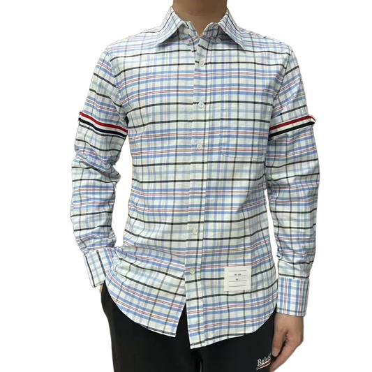 2025SSS plaid long-sleeved shirt THOM TREND