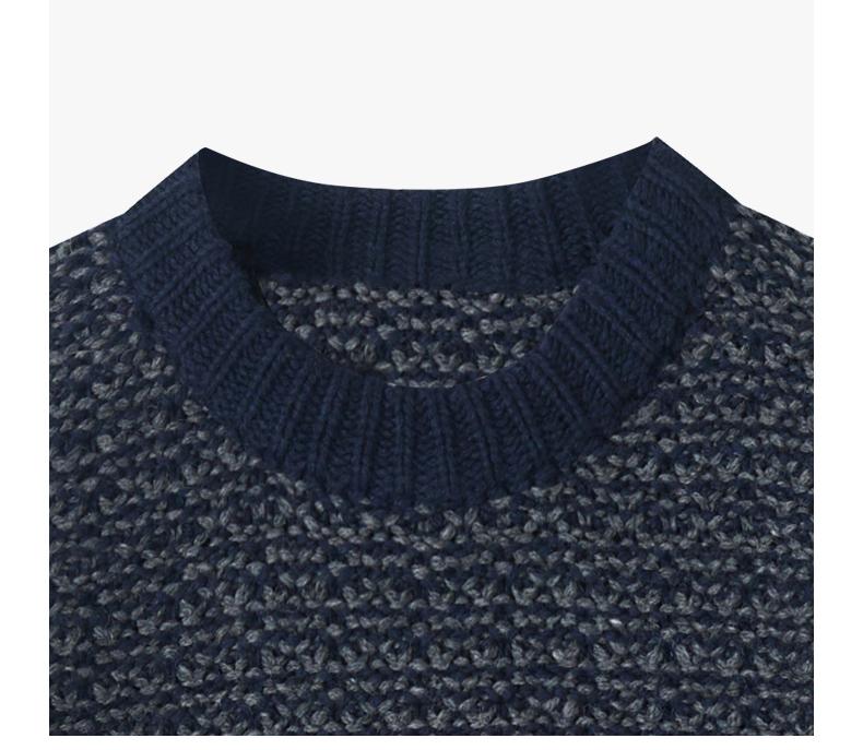Snowflake Chunky Wool Crewneck Sweater THOM TREND