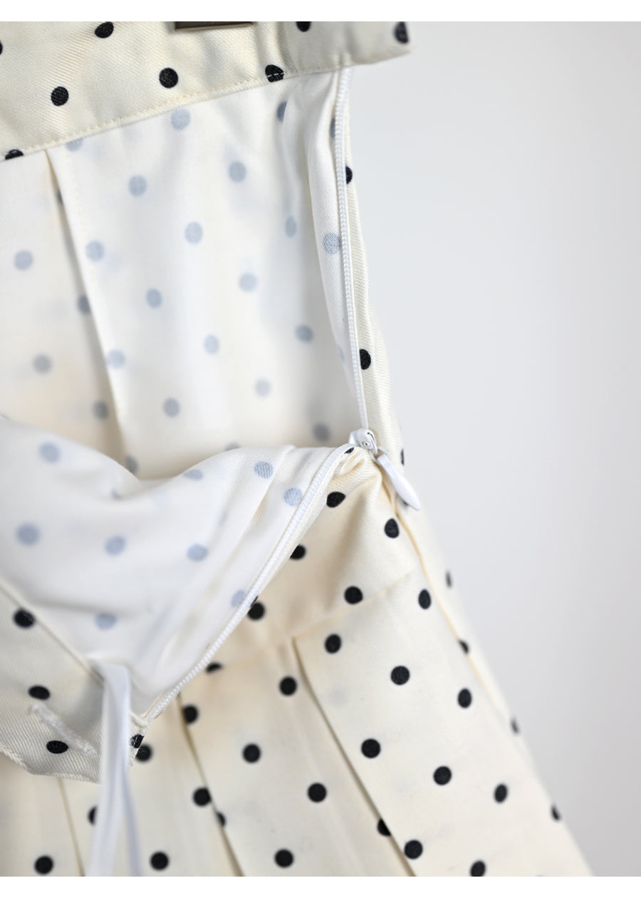 Polka dot high-waisted skirt THOM TREND