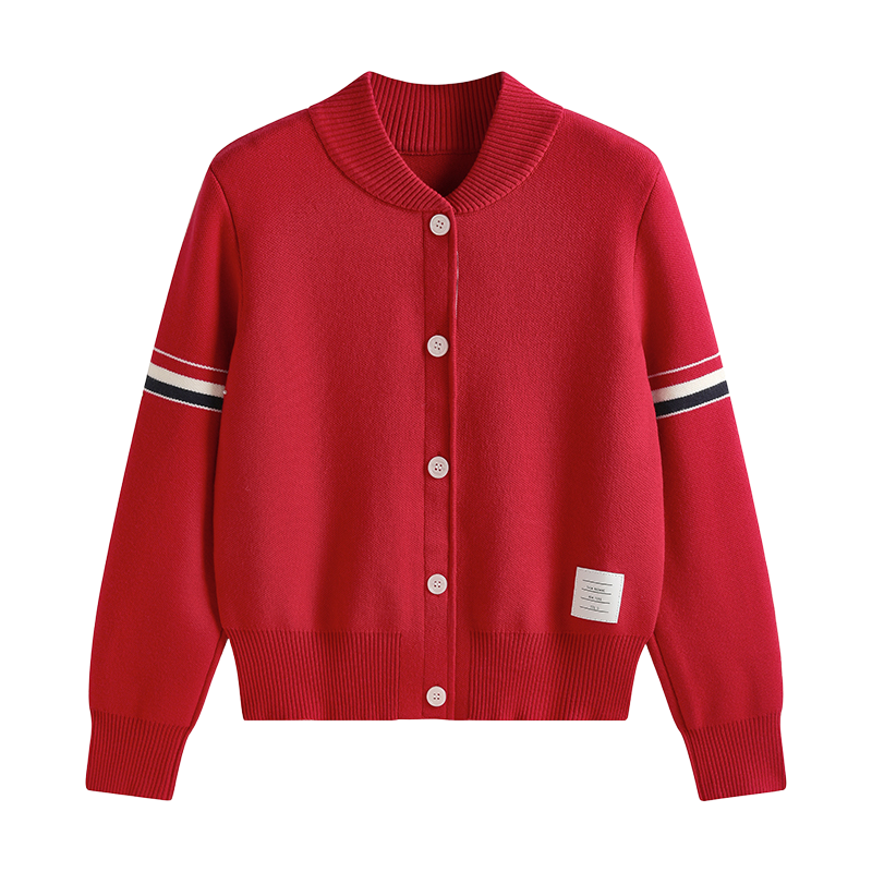 2025SS Double-stitched knitted cardigan THOM TREND