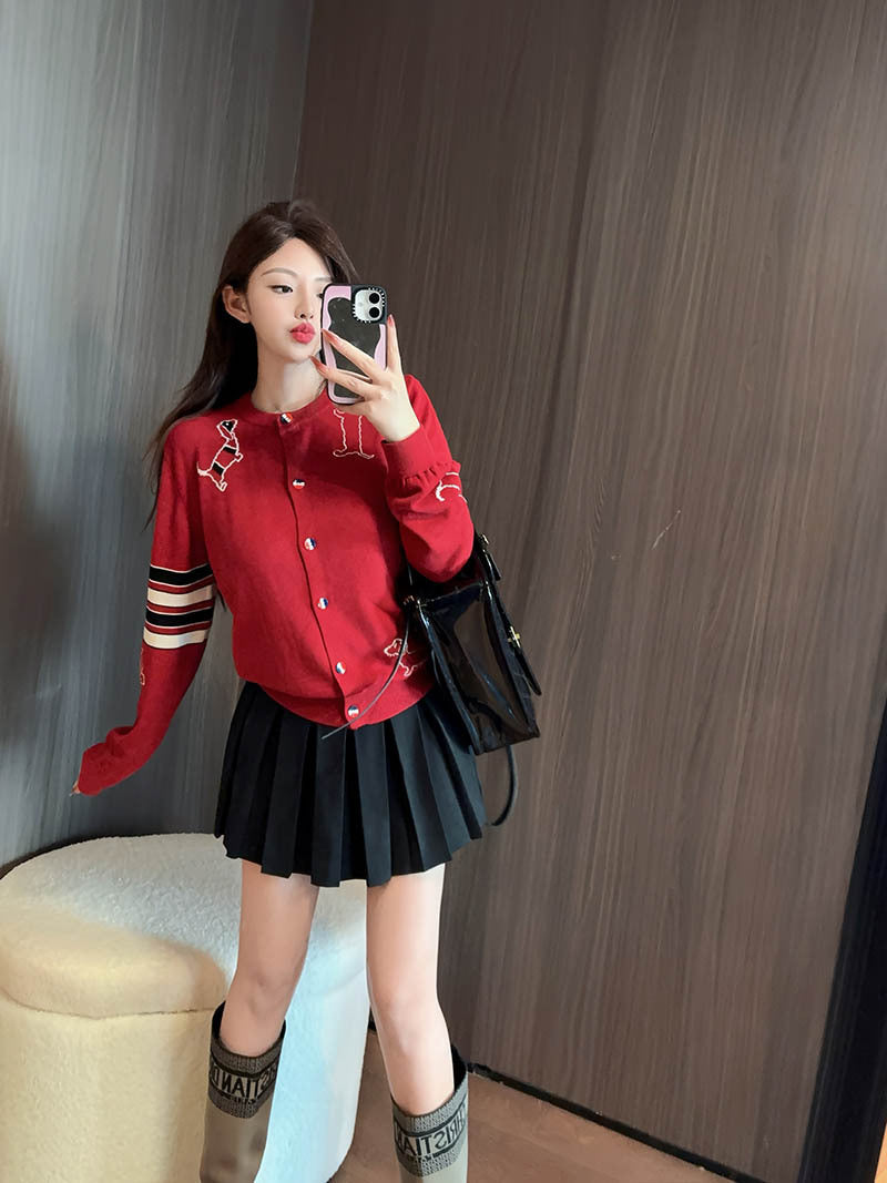 2025 Puppy Embroidered Sweater