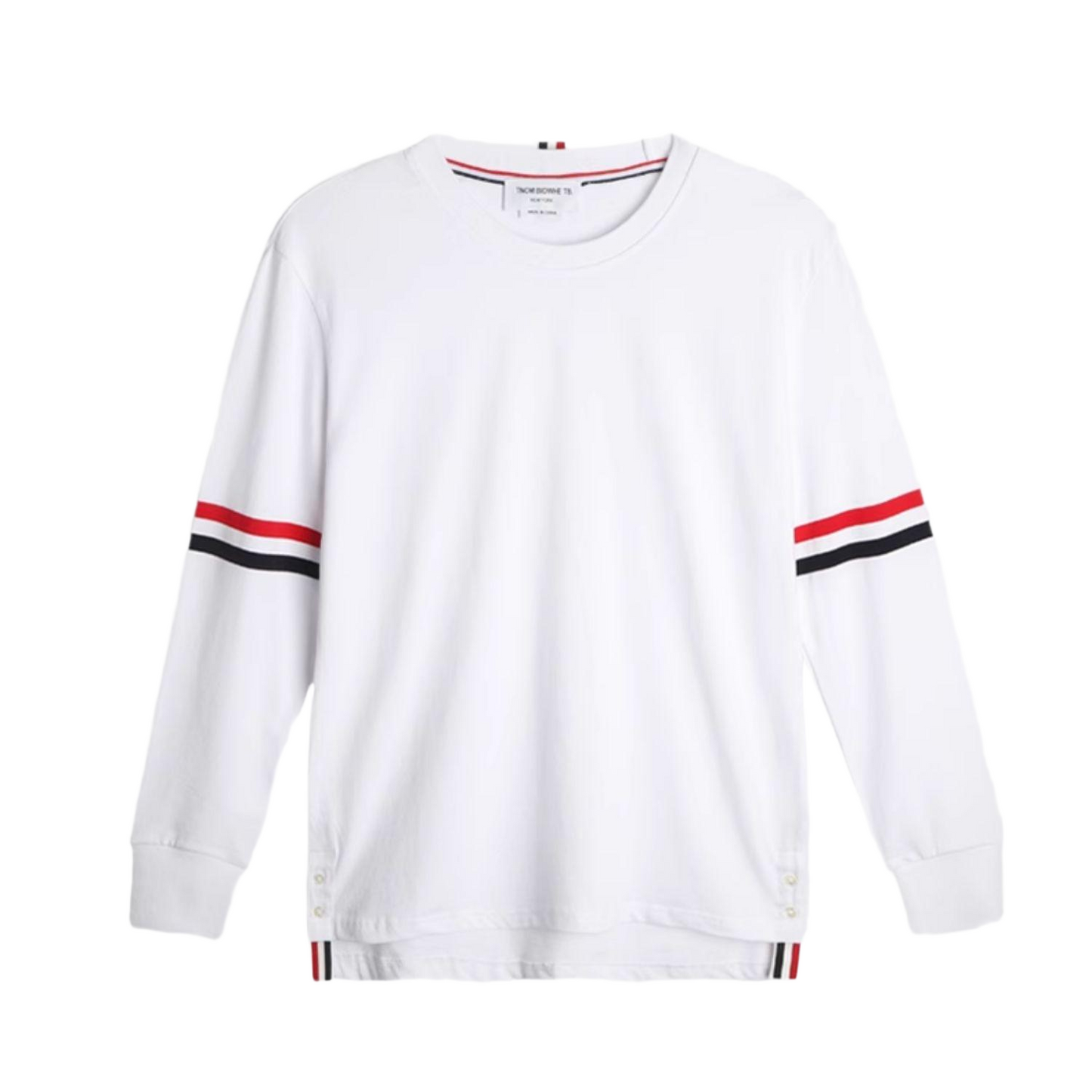 2025SS Double-sleeved ribbon T-shirt THOM TREND