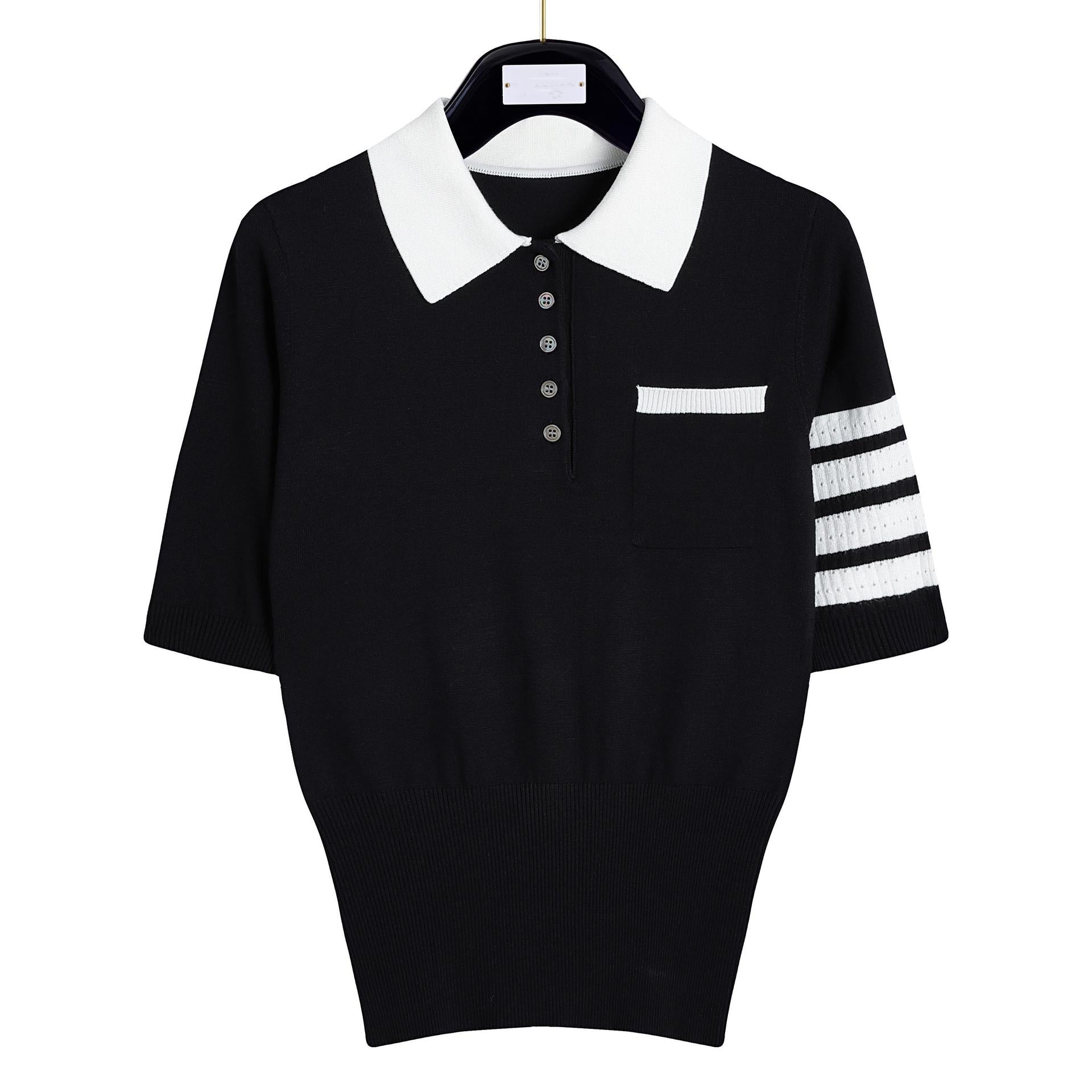 Women's back puppy polo short sleeve THOM TREND