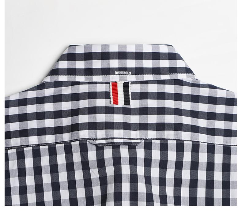 2025SS Couple plaid shirt THOM TREND