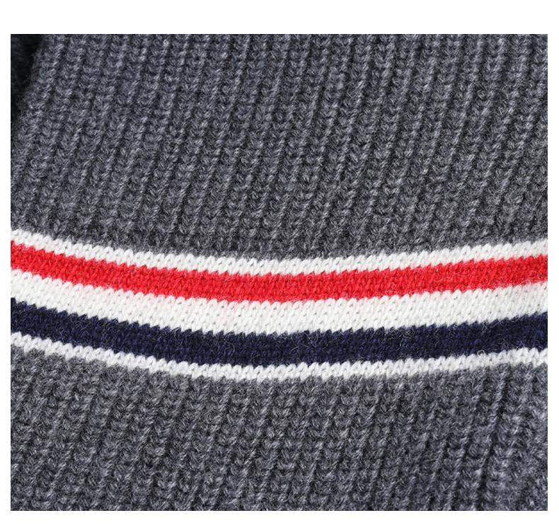 Men's double sleeve striped wool coat THOM TREND