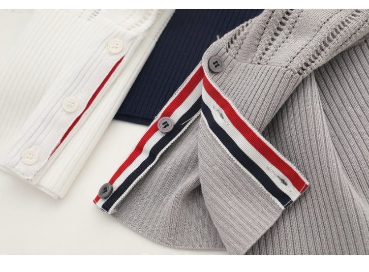 Open-knit sleeveless top